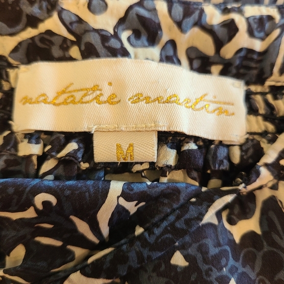 Natalie Martin Stevie Blue Print Silk Dress - Picture 9 of 9